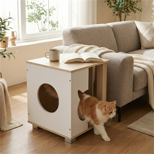 Table de chevet en bois polyvalente