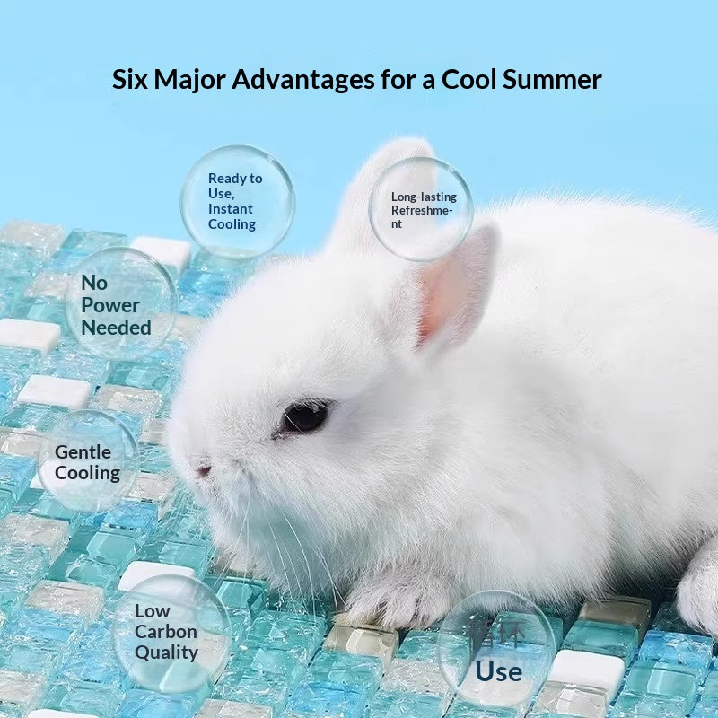 Tapis de glace de refroidissement pour animaux de compagnie Conduction de chaleur rapide Cool et respirant