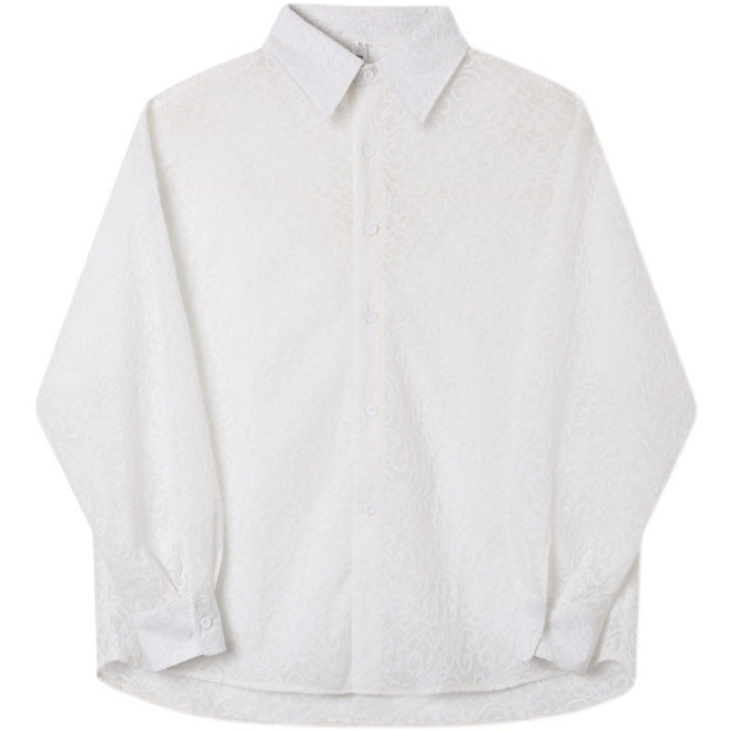 Chemise souple et paresseuse transparente pour les hommes
