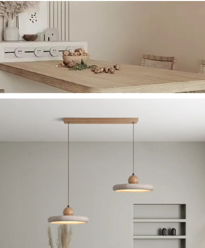 Moderne Minimalist jaune Cave Stone Pendentif lumière