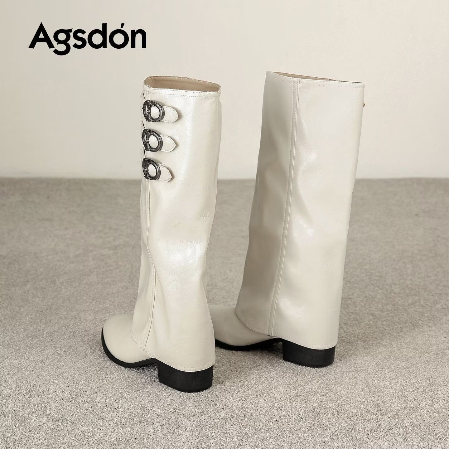 Arrivée Bottes d'équitation polyvalentes ruchées Bottes d'automne Fren d'hiver pointues d'orteil