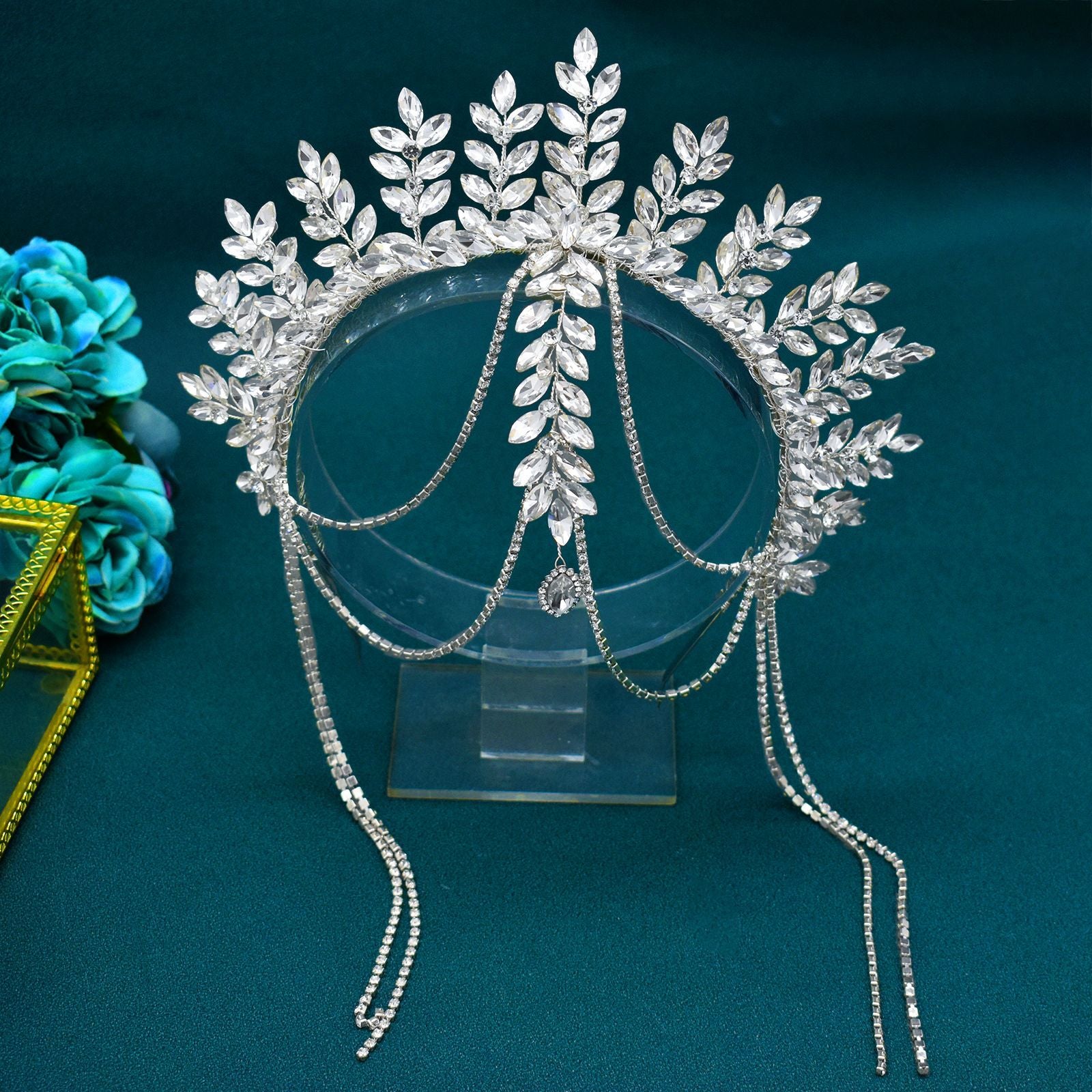 Bridal Strass Wedding Gown Accessories Bandeau de Tassel Creative