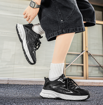 Homme lumière Hollow respirant anti-dérapant papa Sneakers