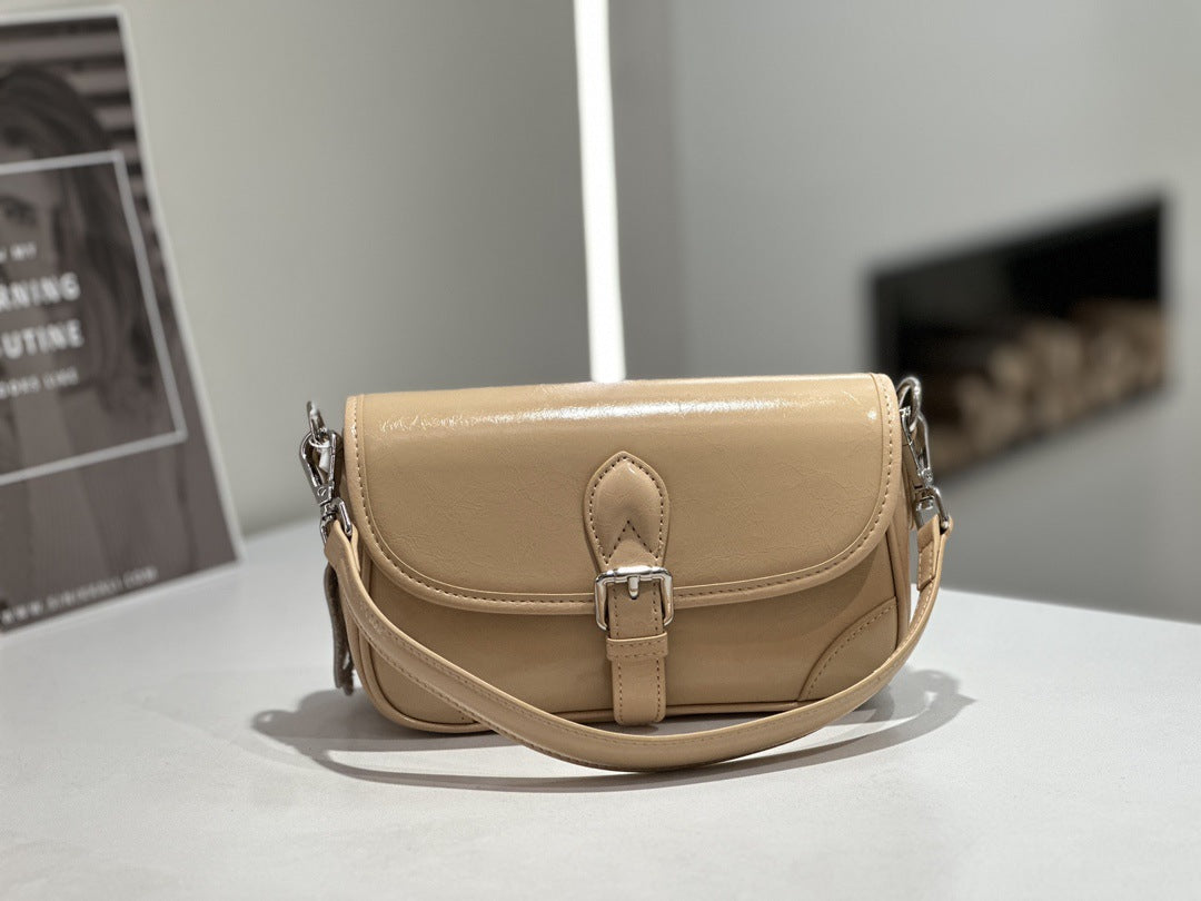 Badi Top-layer Cowhide sac de selle pour les femmes véritable sac en cuir