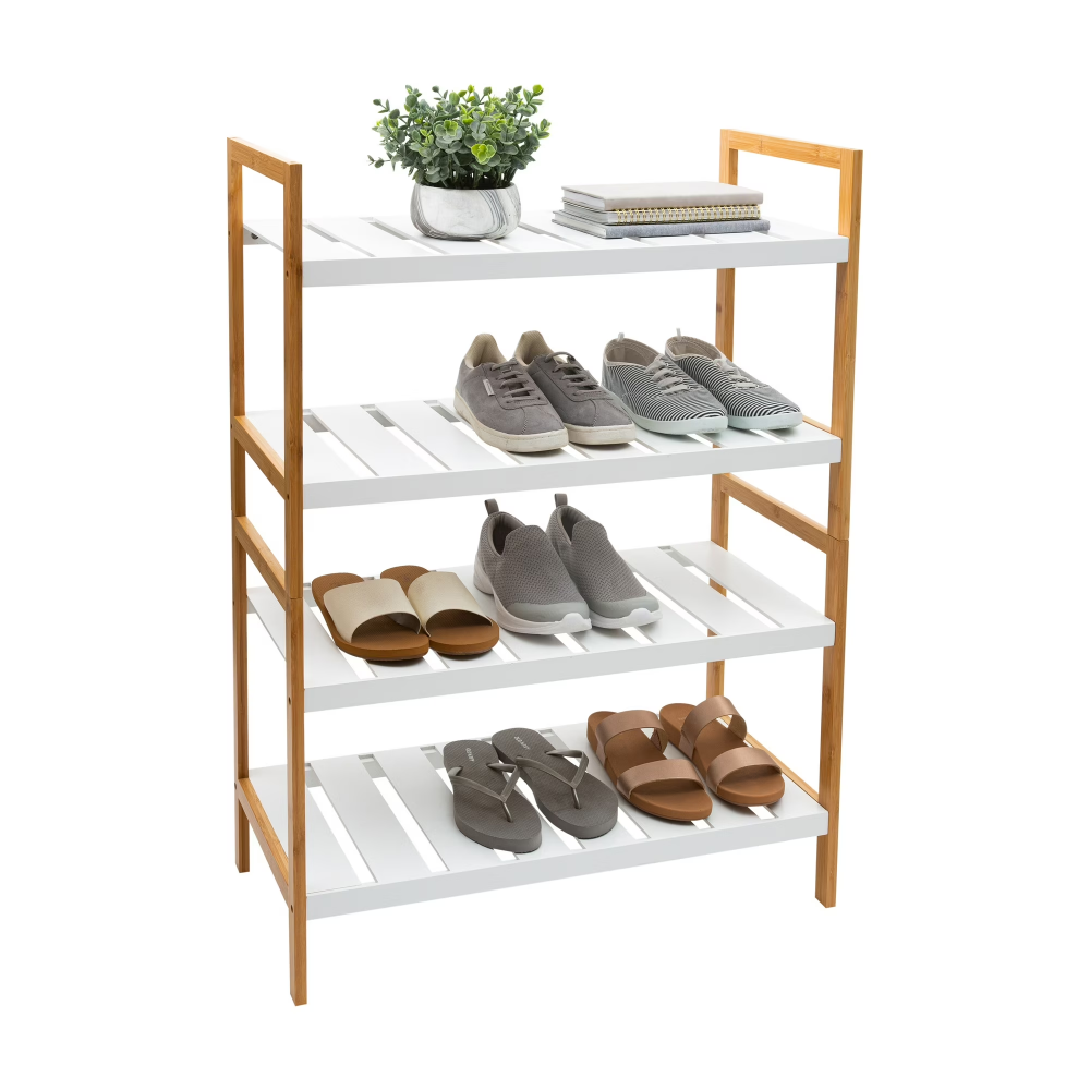 Ensemble de deux pièces de sac de chaussures blanc à quatre couches Sonora Bamboo