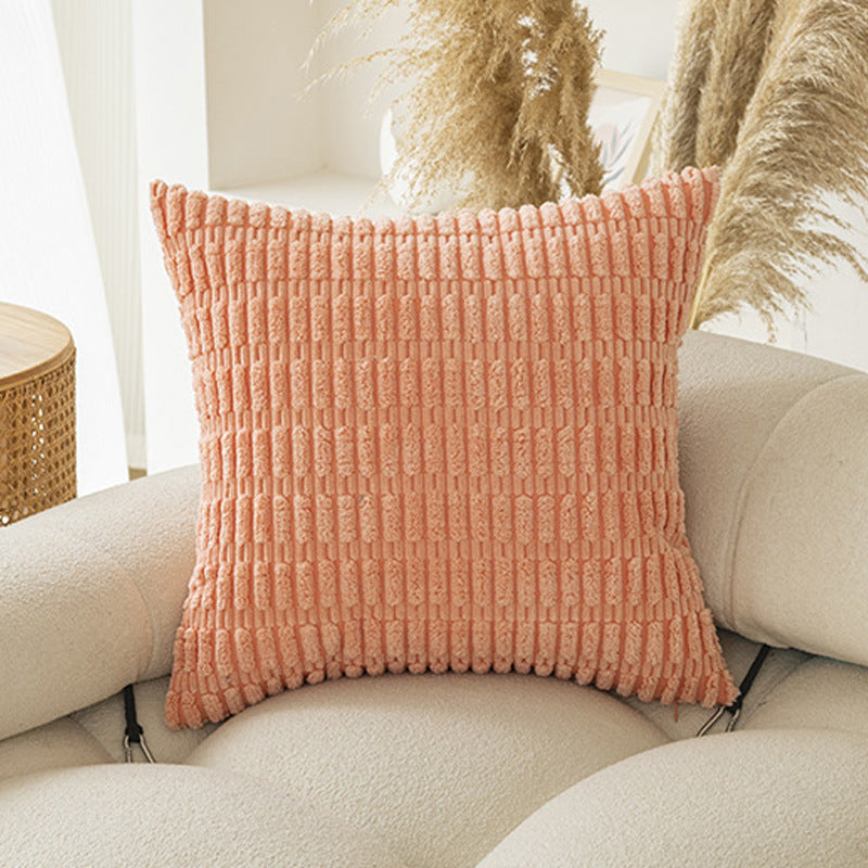 Moderne Minimalist Corduroy Couvercle de coussin de canapé en grain de blé