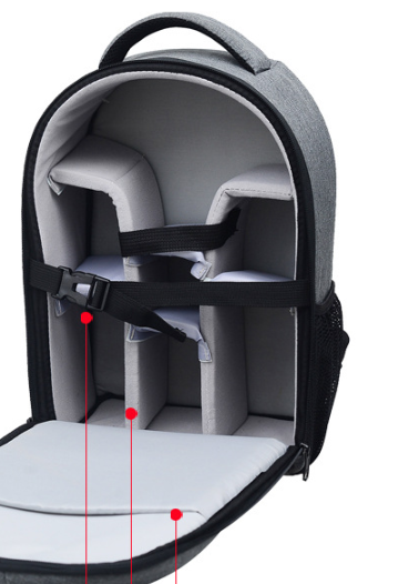 Sac à dos de caméra portable étanche personnalisé produit