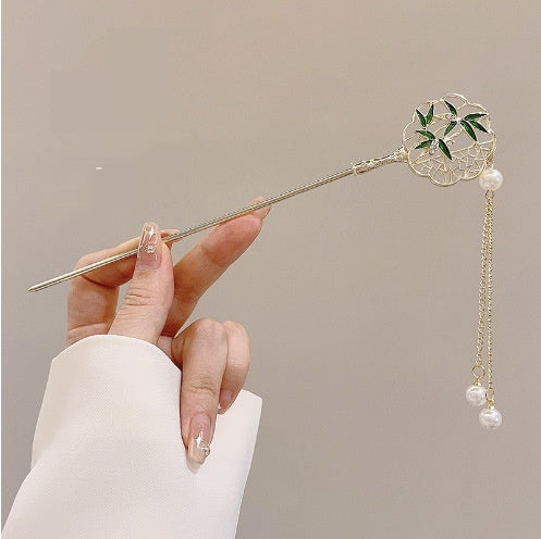 Style vintage épingle à cheveux Floral design sophistiqué polyvalent pour Hanfu