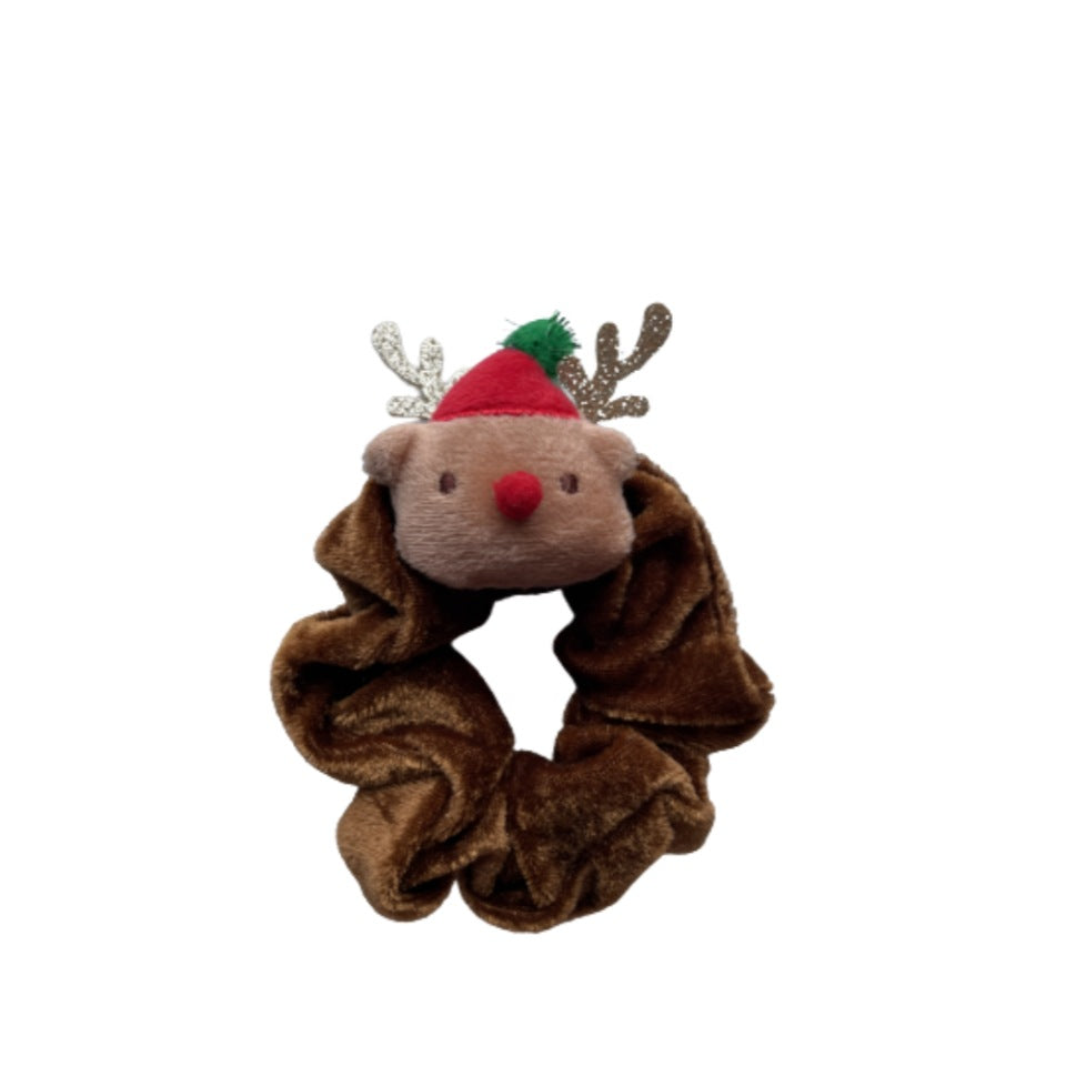 Père Noël Tête de caricature Coiffure en wapiti