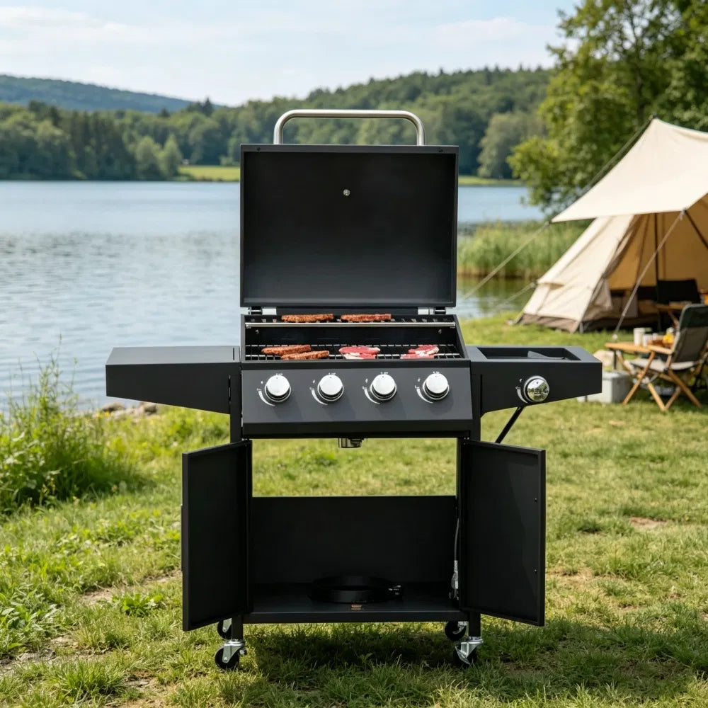 Portable charcoal grill