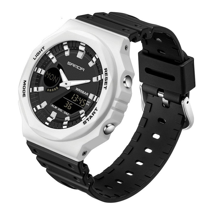 Multifonctionnel Sports Waterproof Double Display Montre électronique