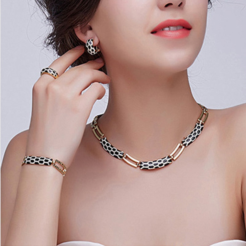 Collier boucle d'oreille style coréen