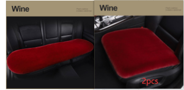 Siège auto En peluche d'hiver Coussin carré monoplace