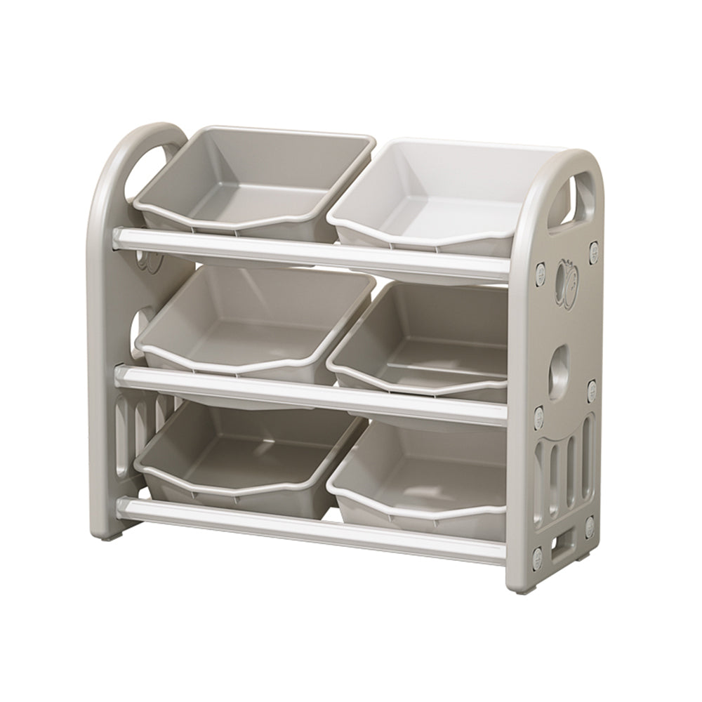Organisateur de rangement de jouets pour enfants avec 6 bacs