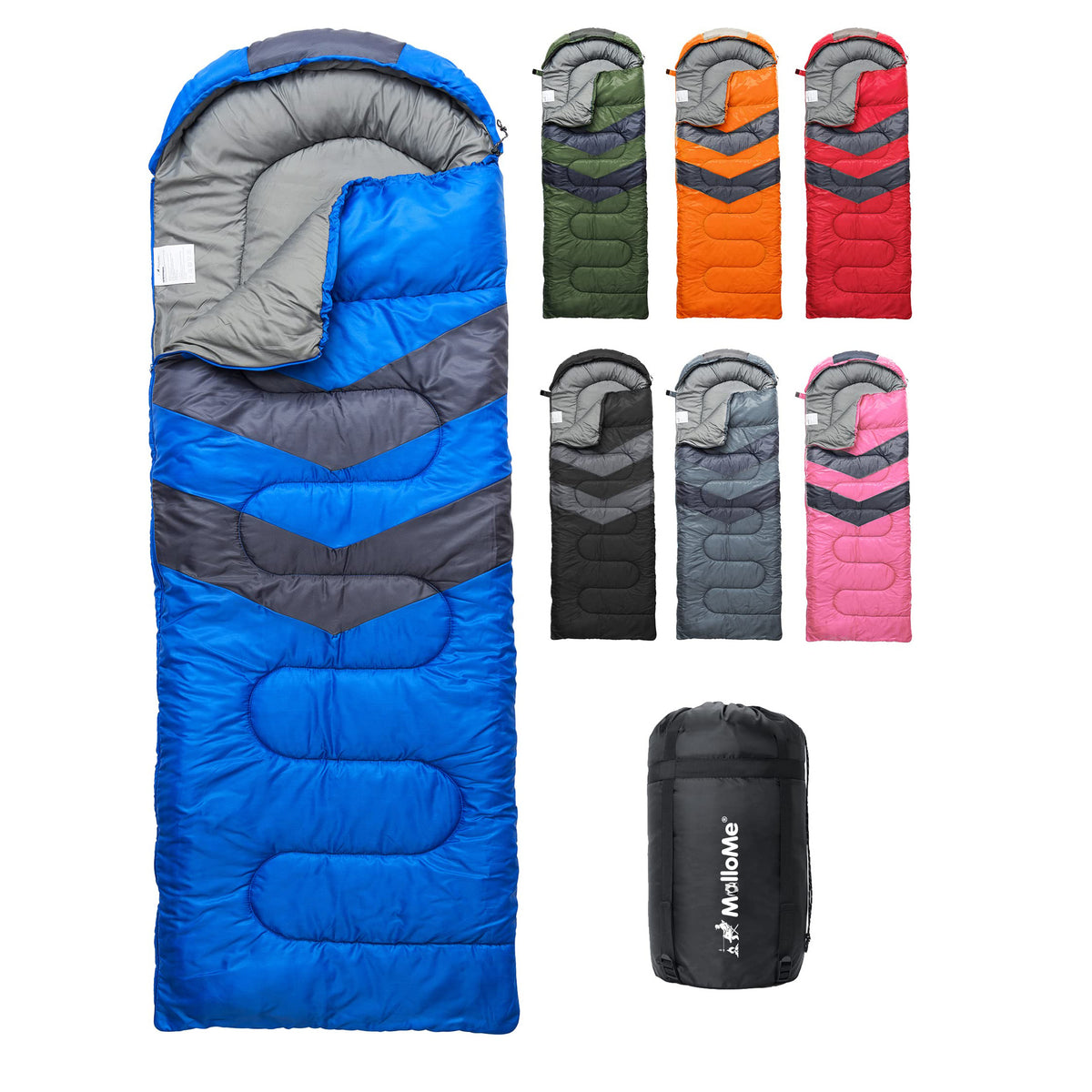 Creative Portable Hooded Sleeping Bag with Wrap-Around Hood
