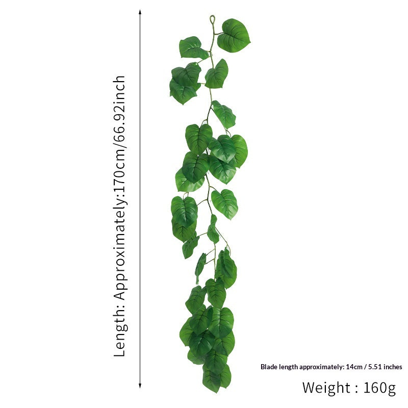 Plantes artificielles vertes de rotin