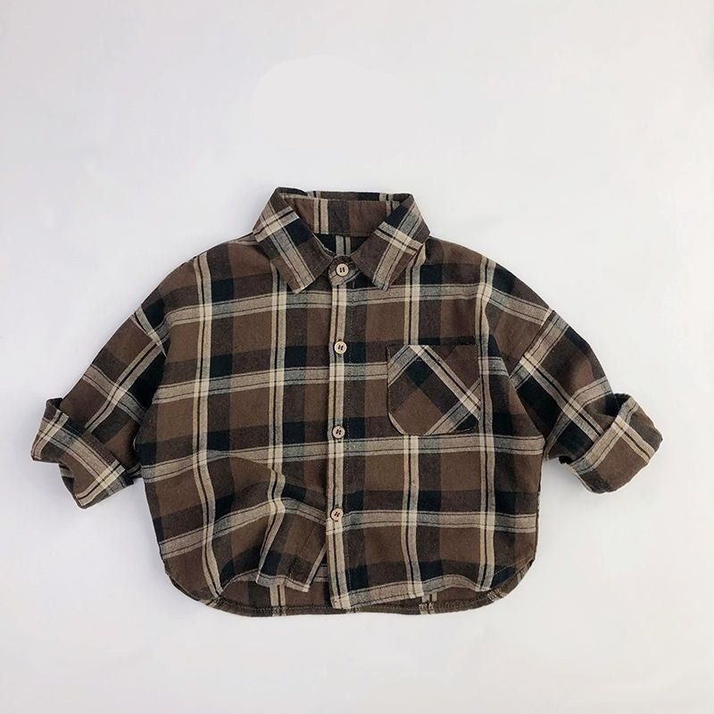 Manteau de printemps élégant et chemise pour enfants