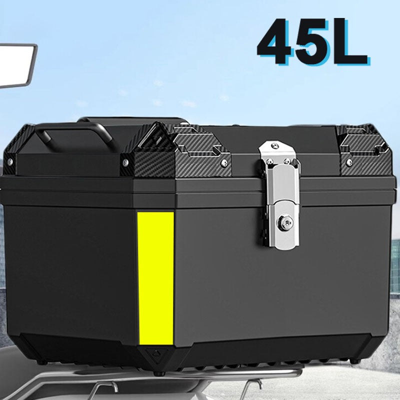 Boîte à bagages supérieure arrière de la moto 45L Case porte-voix avec noir réfléchissant