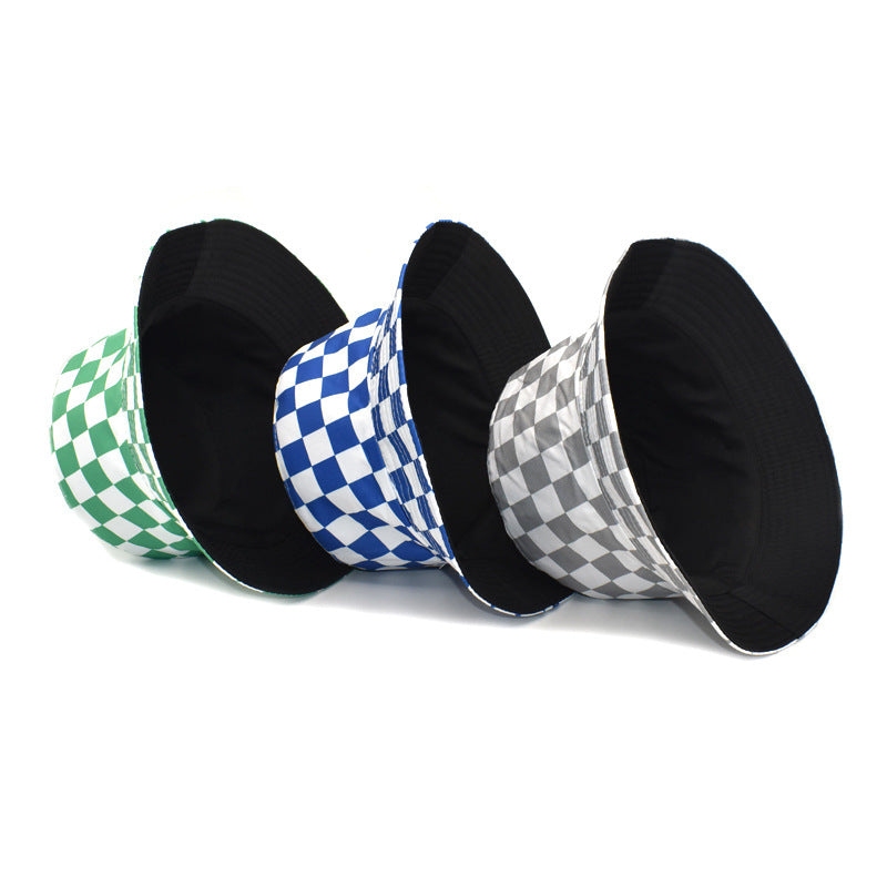 Outdoor Travel Sun Hat Cotton Man Chapeau de seau double face