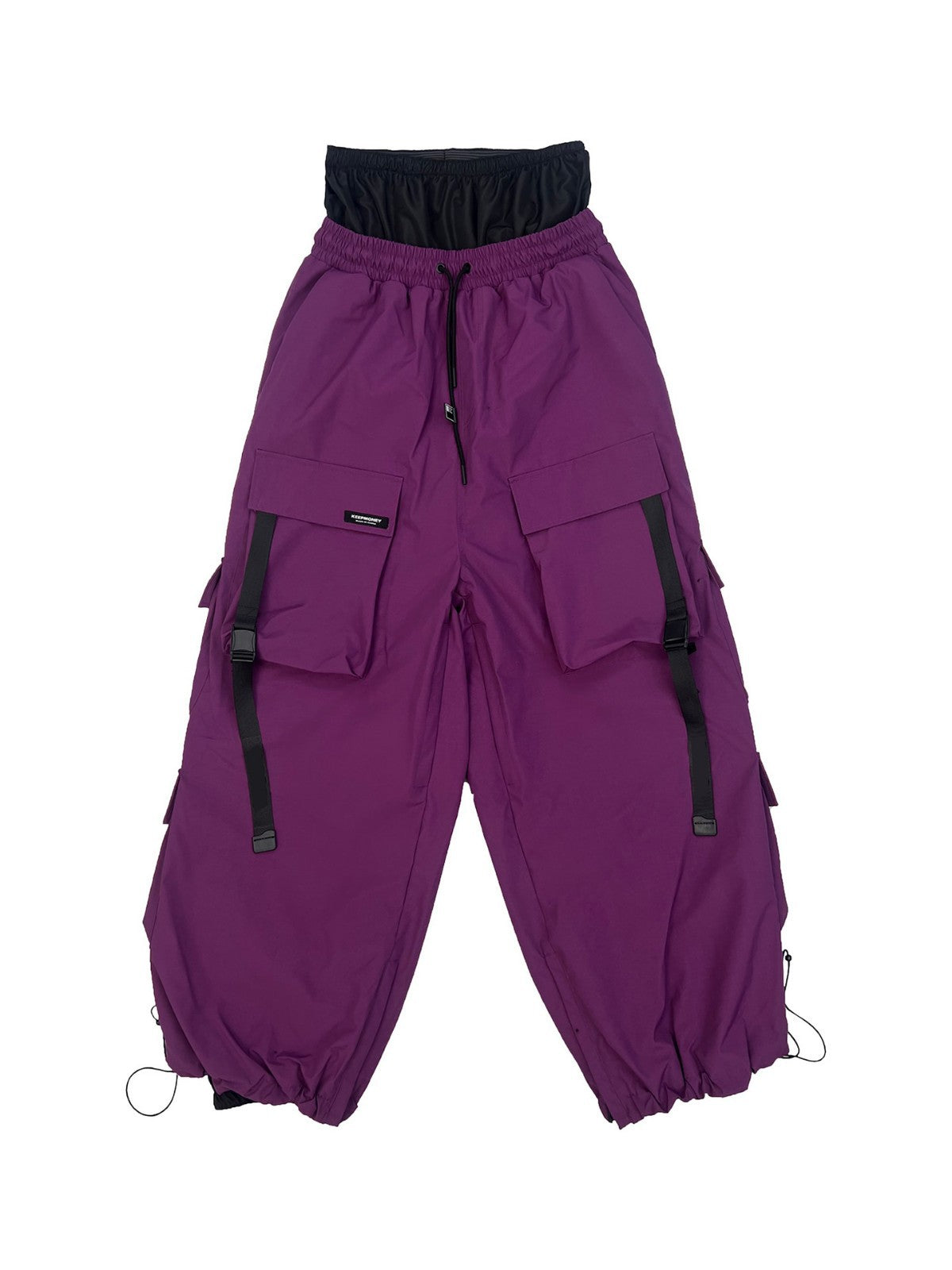 Ice Corée du Sud Multi-Pocket Waterproof Sports Pantalons de ski pour hommes et femmes Violet américain