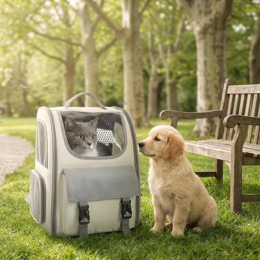 Sac à dos respirant transparent pour chats et chiens
