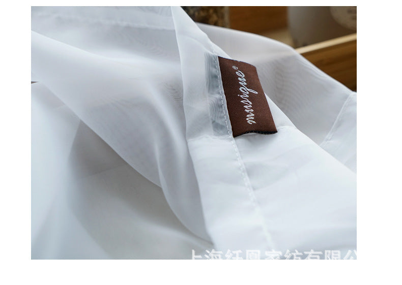 Coton moderne et simple de couleur pure Et écran de fenêtre de lin