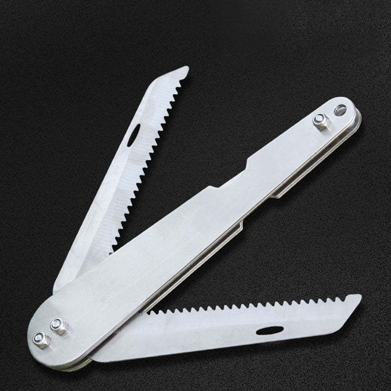 Cutter d'herbe pliable en acier inoxydable
