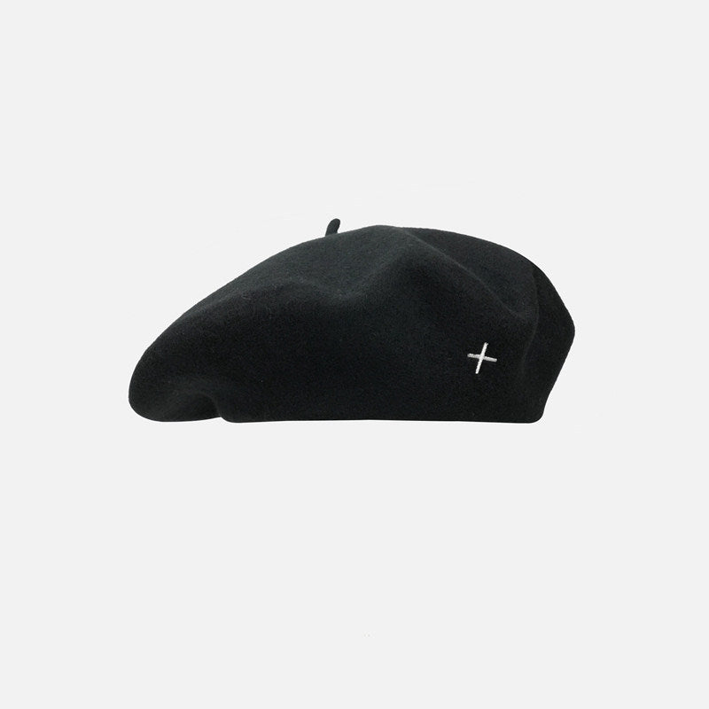 Beret en laine pour femmes surdimensionné Peintres d'ajustement bouchon