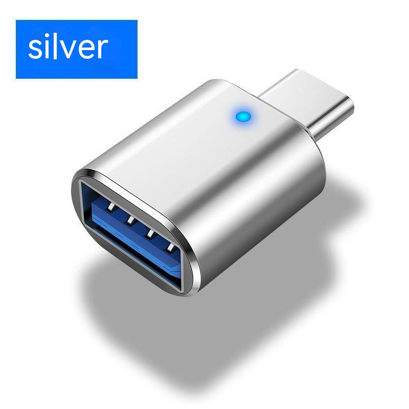Type-c vers Usb30 USB avec indicateur léger téléphone mobile souris carte son carte de téléphone