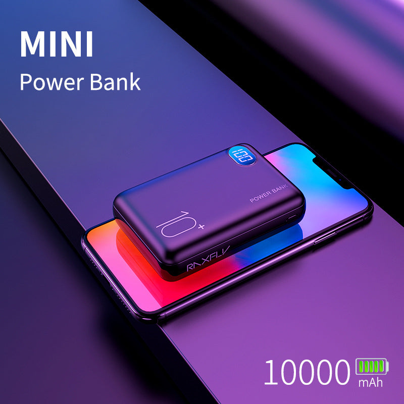 10000mAh banque de puissance d'affichage numérique deux USB