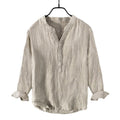 Chemise en coton de couleur solide pour hommes