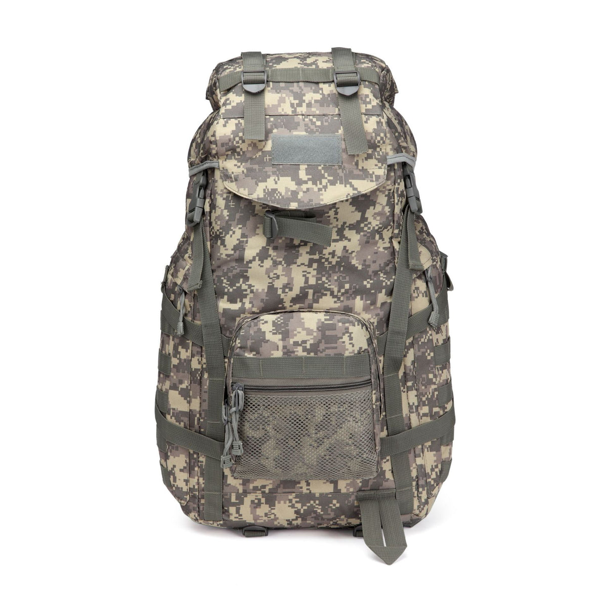 60L Camouflage Backpack for Camping Hiking and Cycling