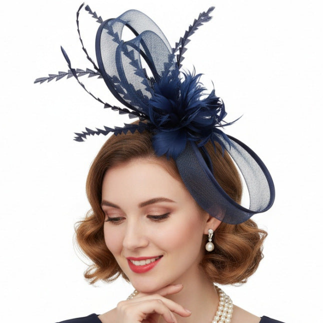 Creative Retro Élégant vert plume cheveux accessoire