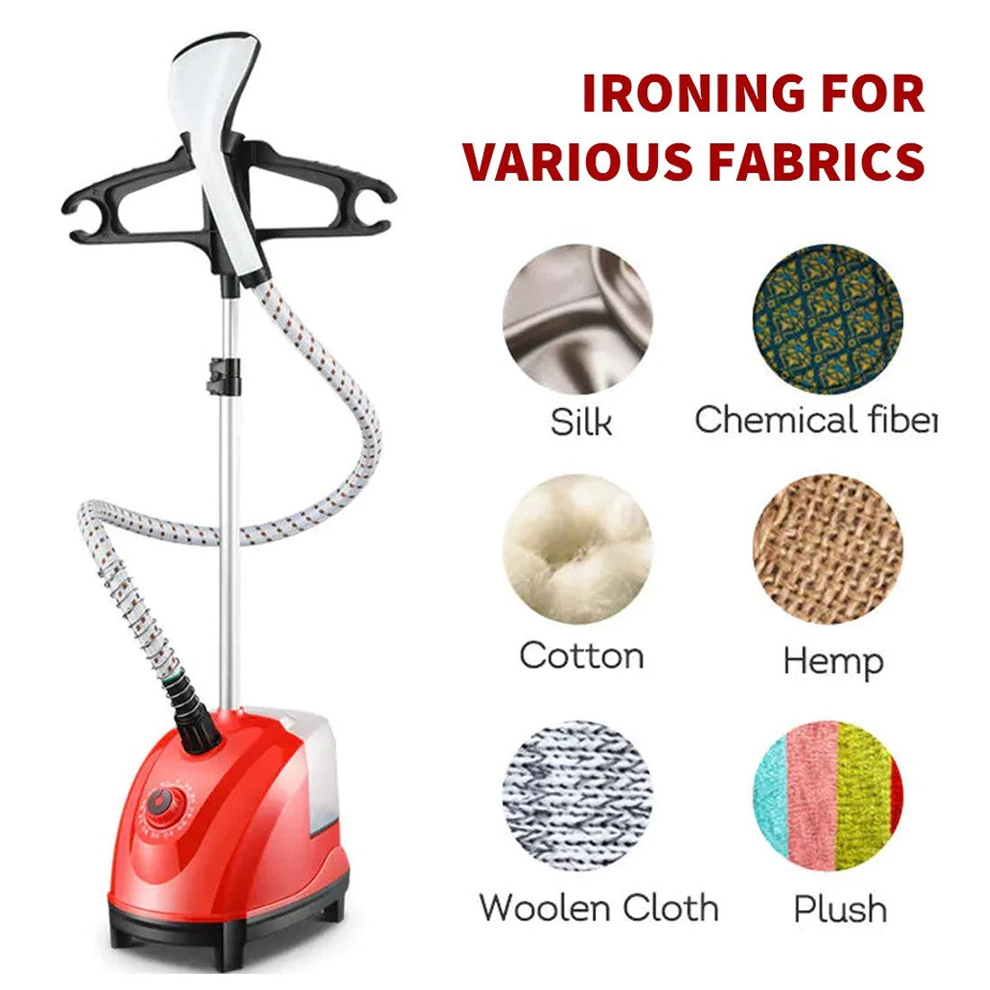 1800W Upright Garment Steamer 1.5L 11 Settings With Ironing Board