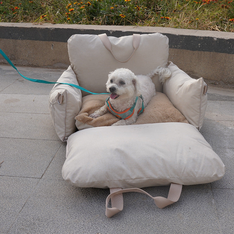 Linge de voiture Siège de sécurité lit de chien avant