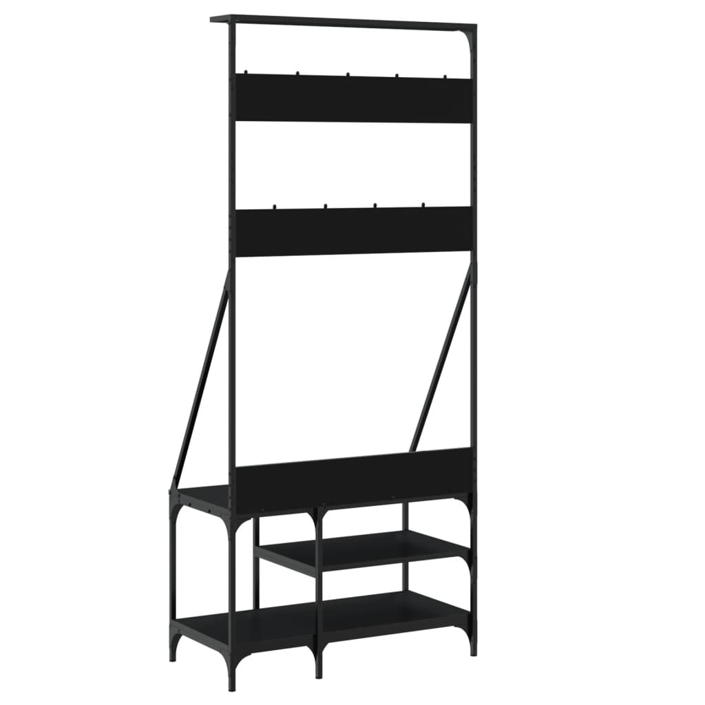 Rack de vêtements avec plateau de chaussures 80x Rack de vêtements avec