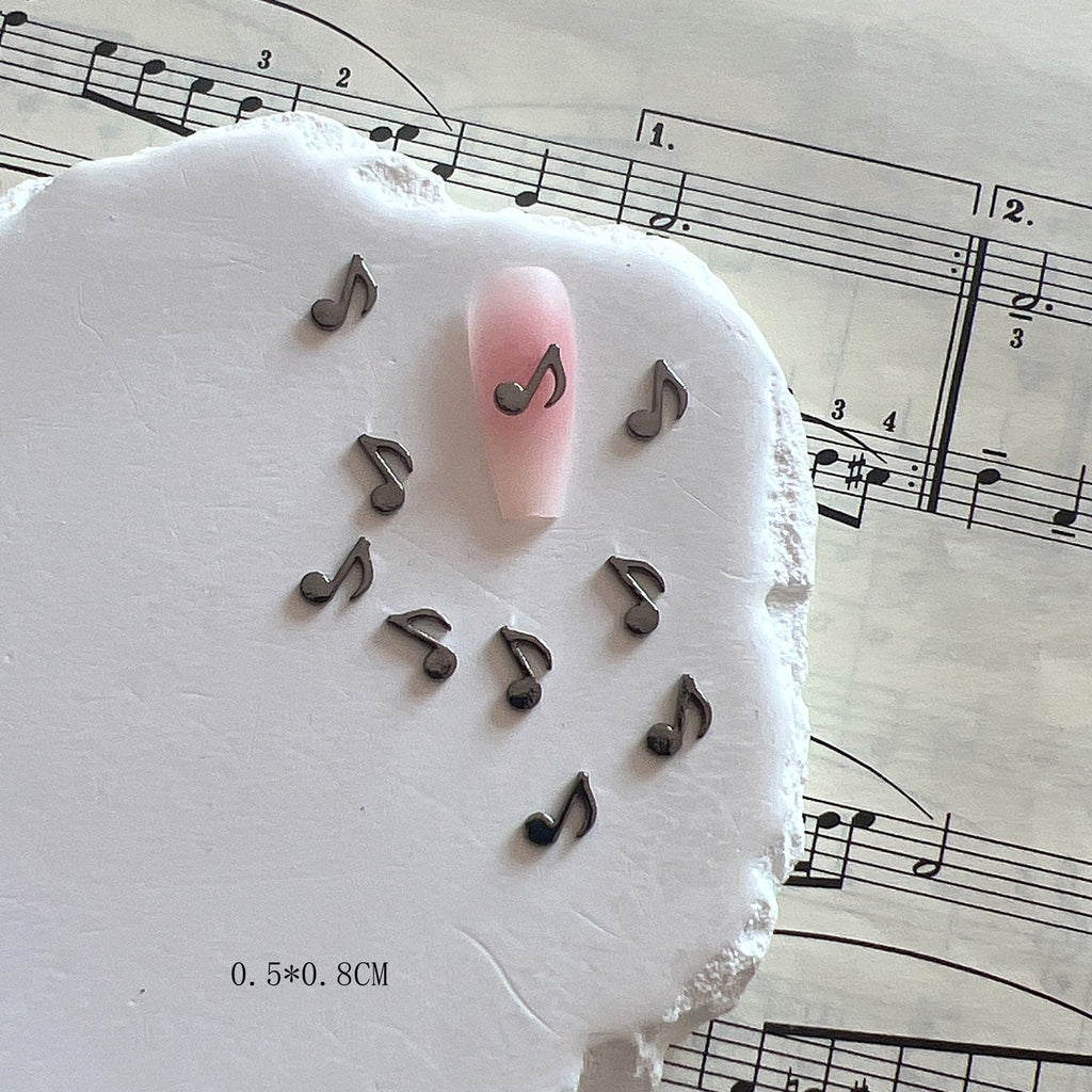 Symboles de musique Alliage de bijoux Nails Accessoires en métal