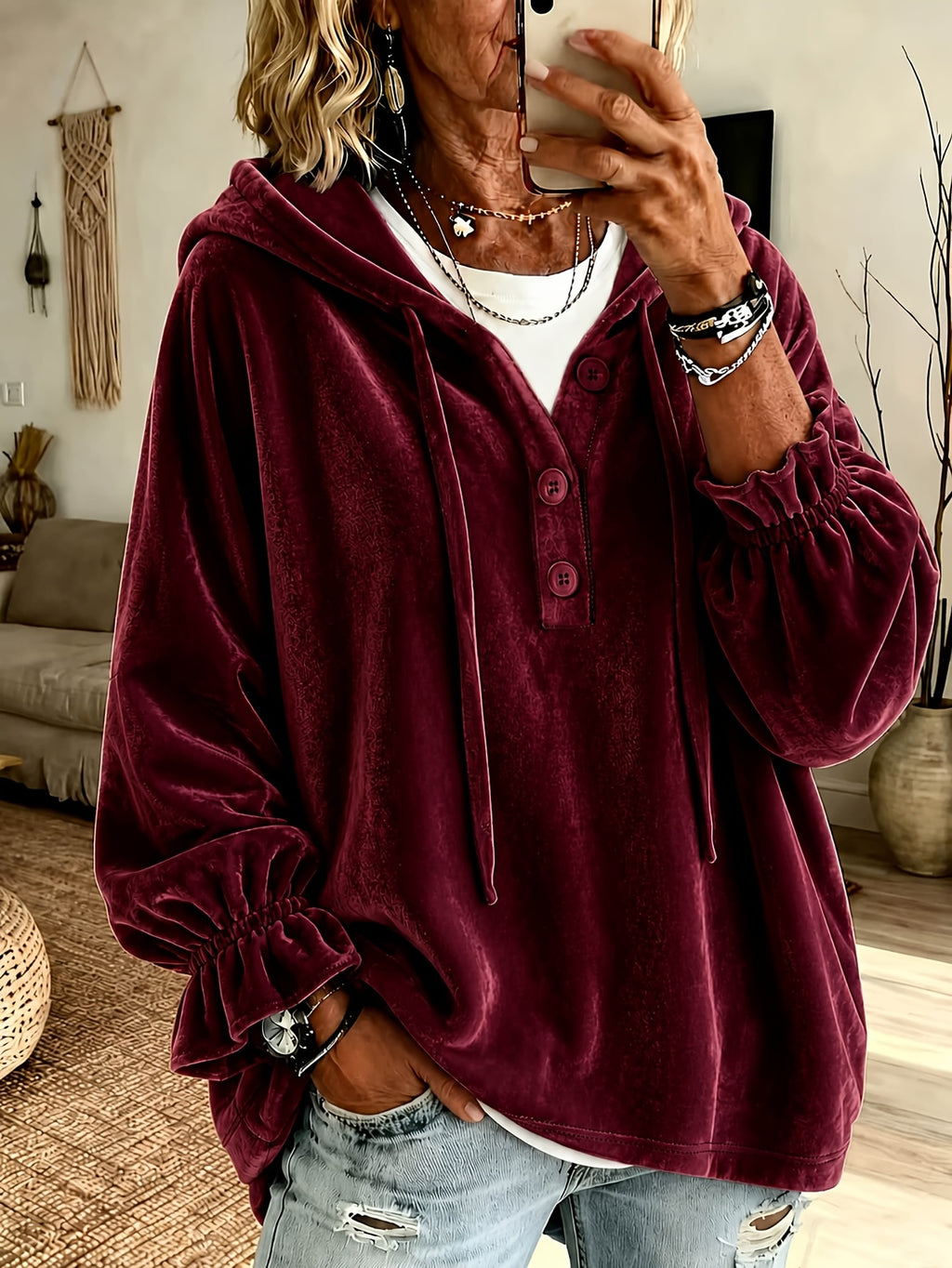 Polyester blouse