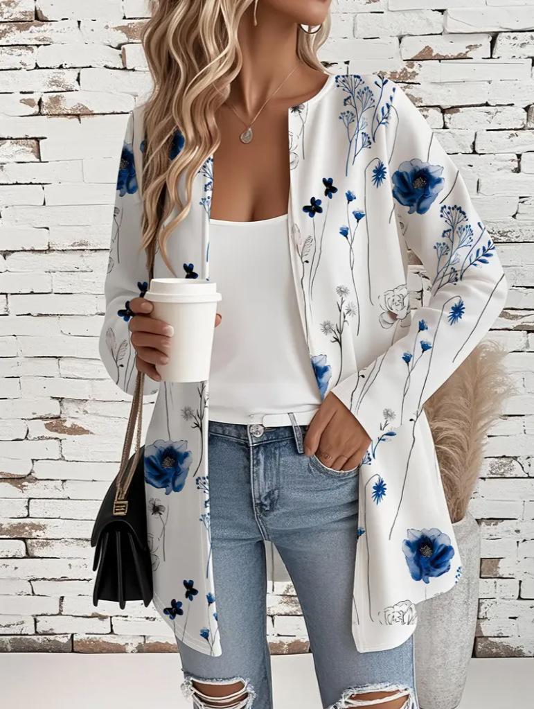 Manteau à manches longues pour femmes occasionnelles
