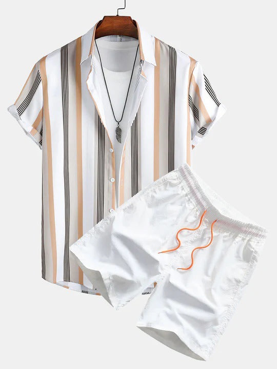 Ensemble de chemises à impression numérique pour hommes occasionnels