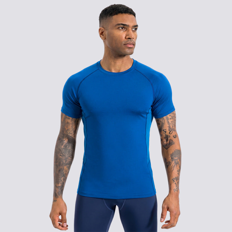 Hommes Manches courtes Sweat-wicking Quick-sèchement Sports de plein air Top