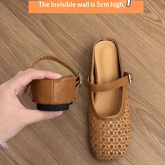 Talon caché à la française Half-slipper pour femmes