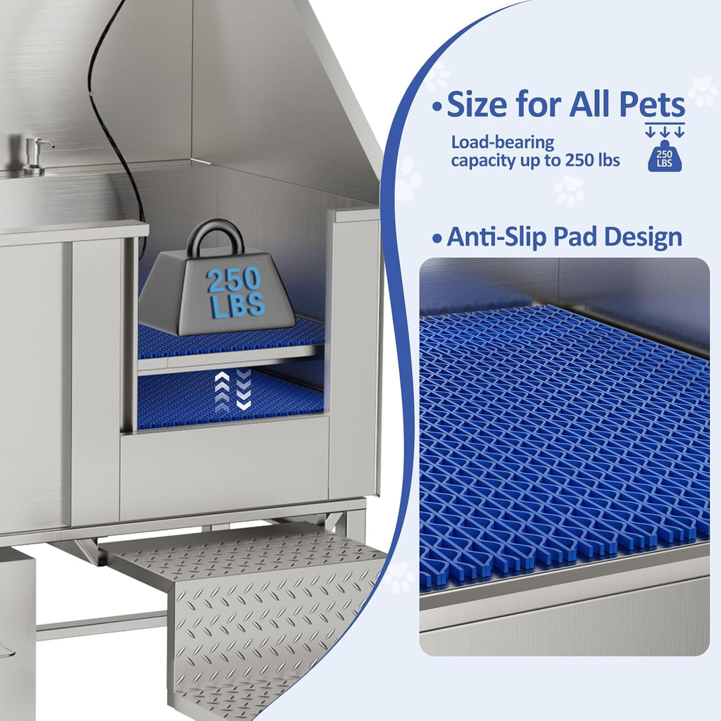 50in Stainless Steel Dog Wash Station