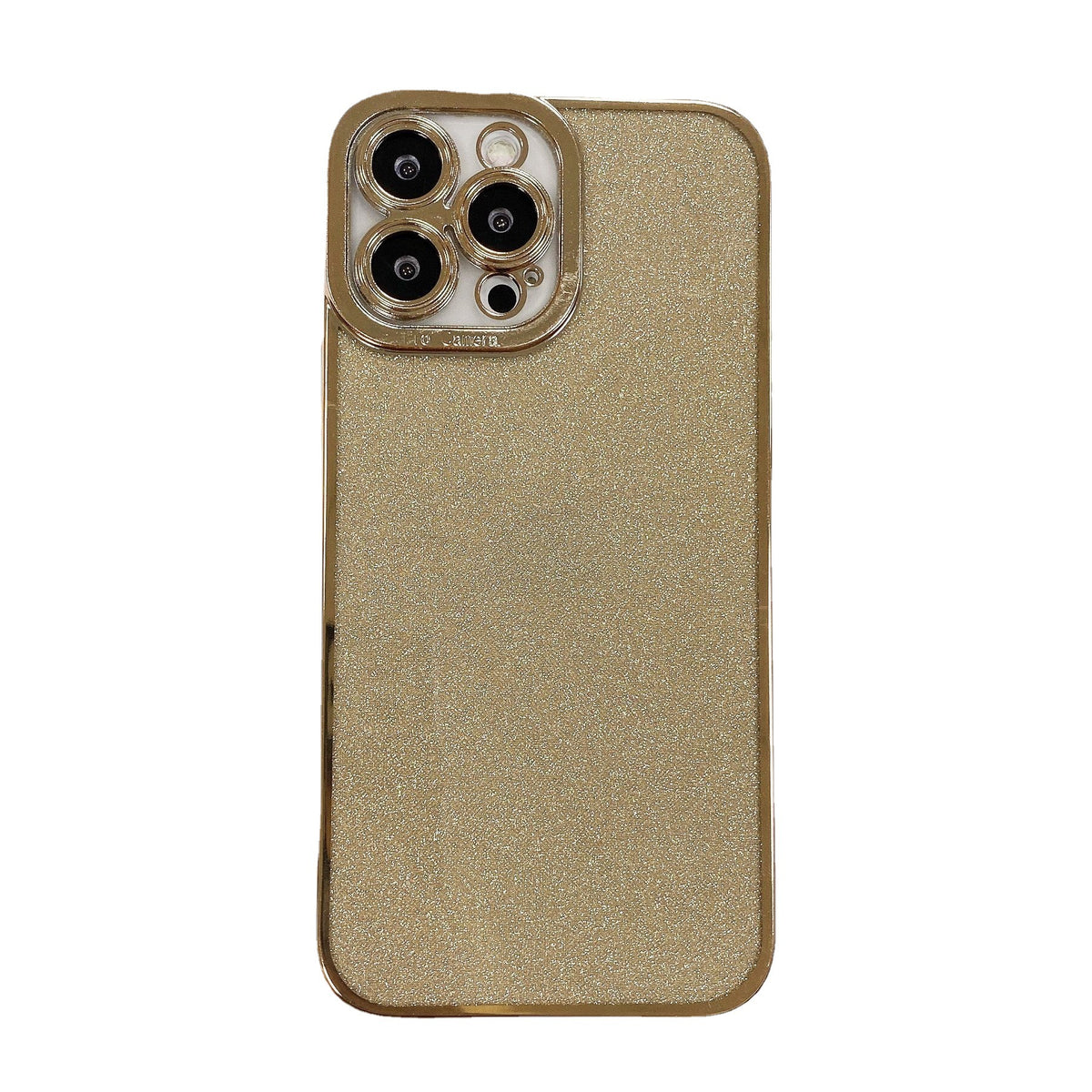 Étui téléphonique à glitter rectiligne