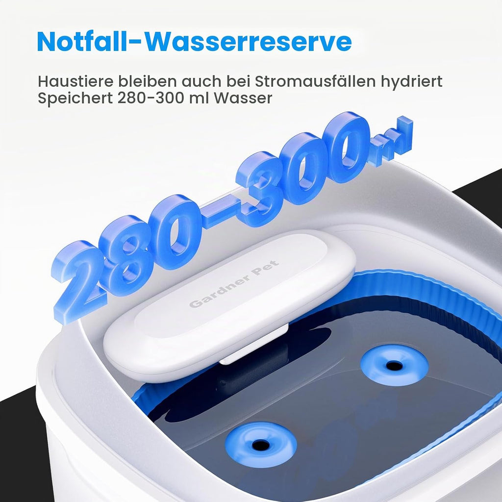 3.78L Fontaine d'eau pour animaux de compagnie Dual Dome Distributeur d'eau pour chats avec filtre en pierre de Maifan 3 couches Ul