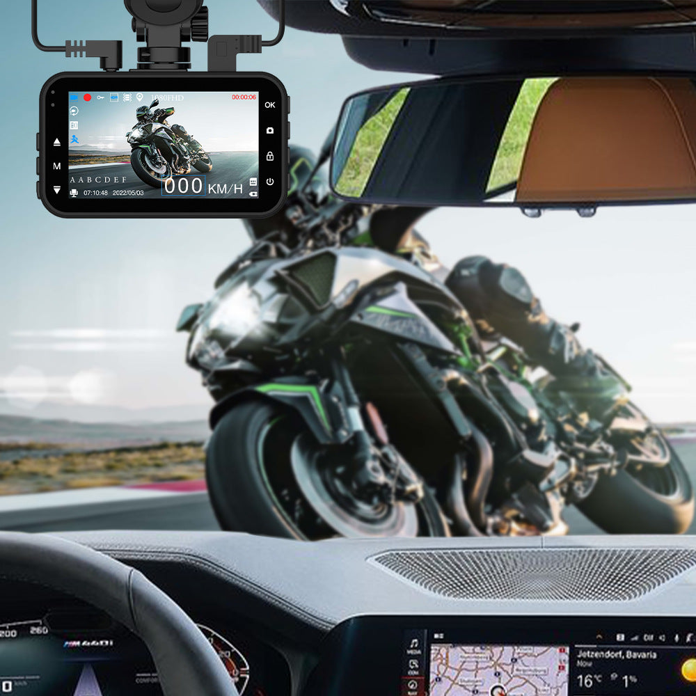 Dash Cam avant et arrière caméra de voiture double Dashcam 1080P FHD