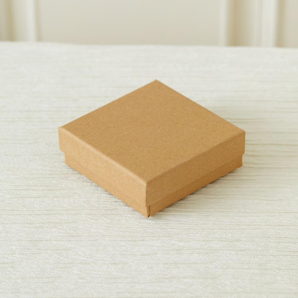 Boîte à bijoux en papier Kraft rétro emballage cadeau