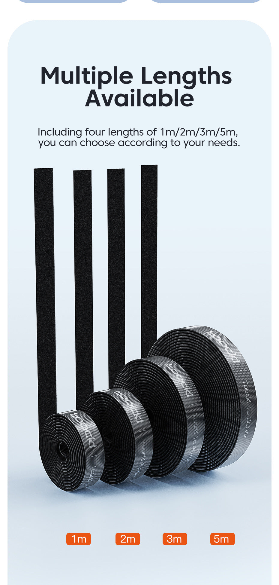 Stockage de câble de données avec cordon de ceinture de ligne de couleur