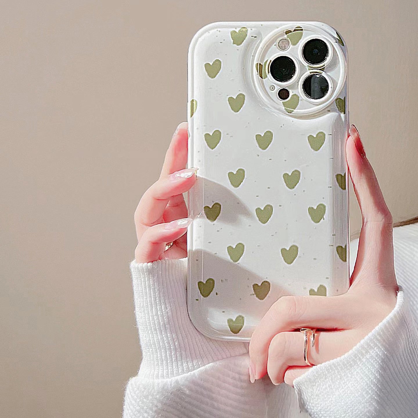Simple Love paquet complet téléphone mobile anti-retour Silicone Shell