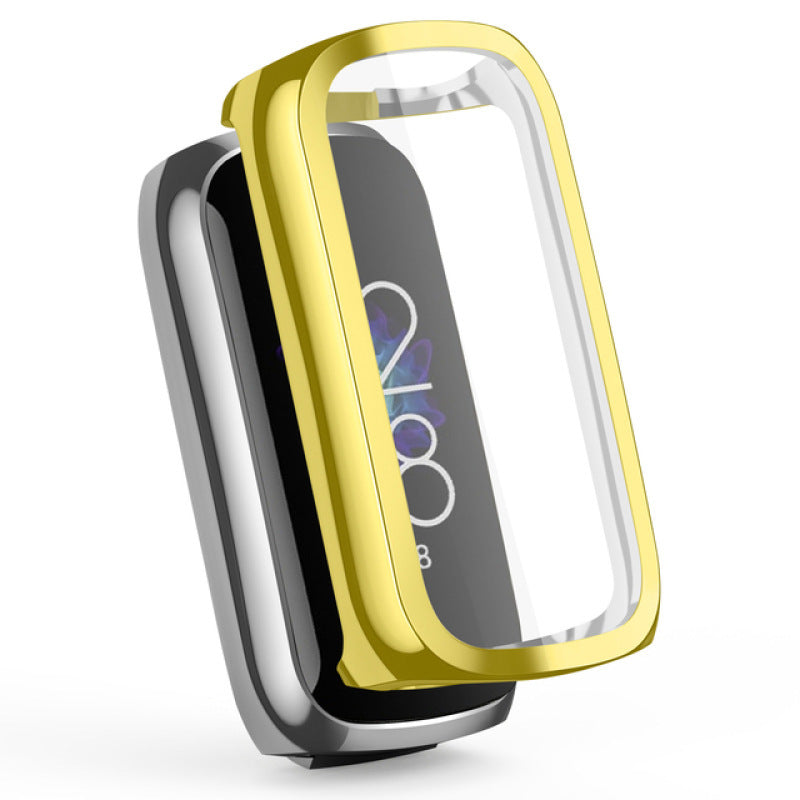 Montre boîtier TPU Electroplating tout inclus protection de l'écran en caoutchouc souple
